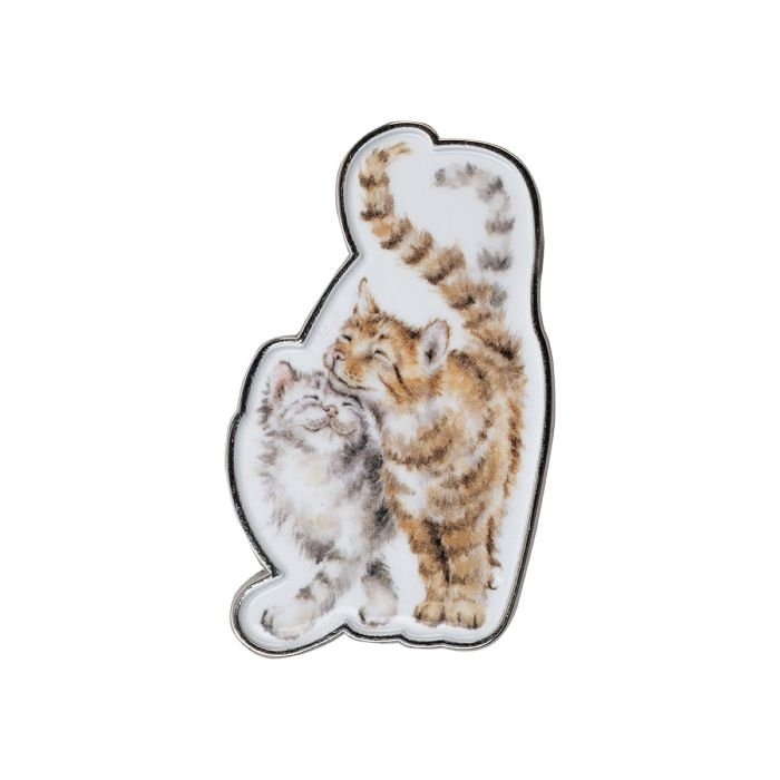 Katze Pin-Abzeichen 35mm "Feline Good" Wrendale Designs