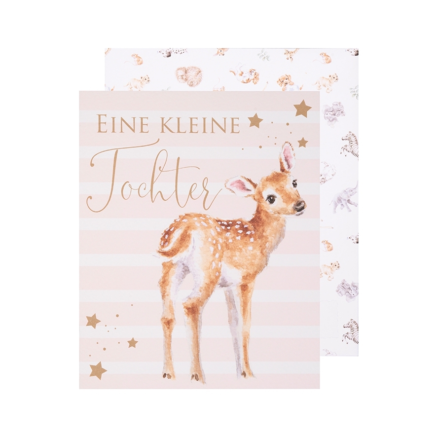 "Loved Deerly" Little Wren Karten Deutsch 170 x 138 mm Wrendale Designs