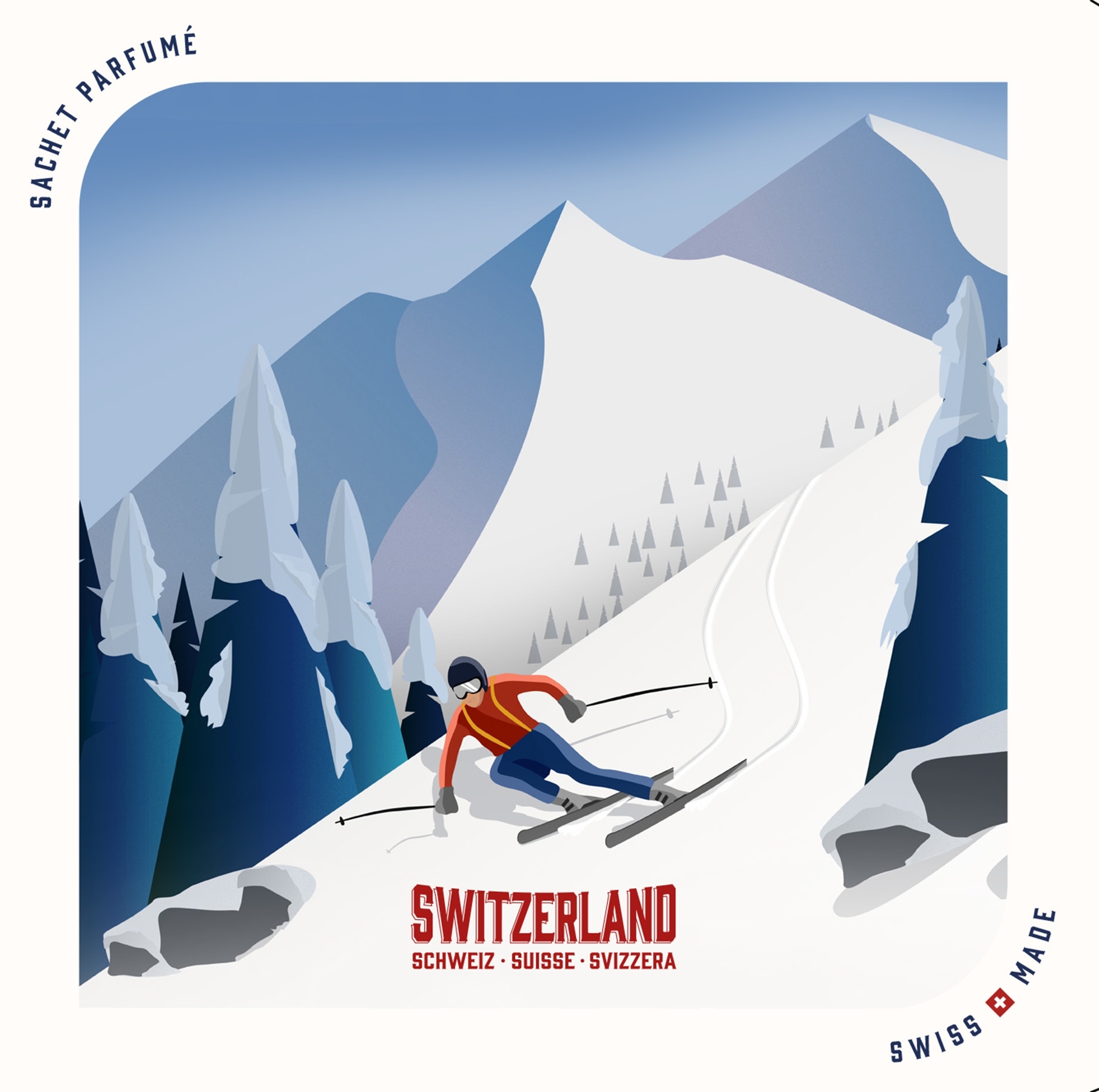 Graubünden Duftsachet Collectors Edition Suisse 120 x 120 mm