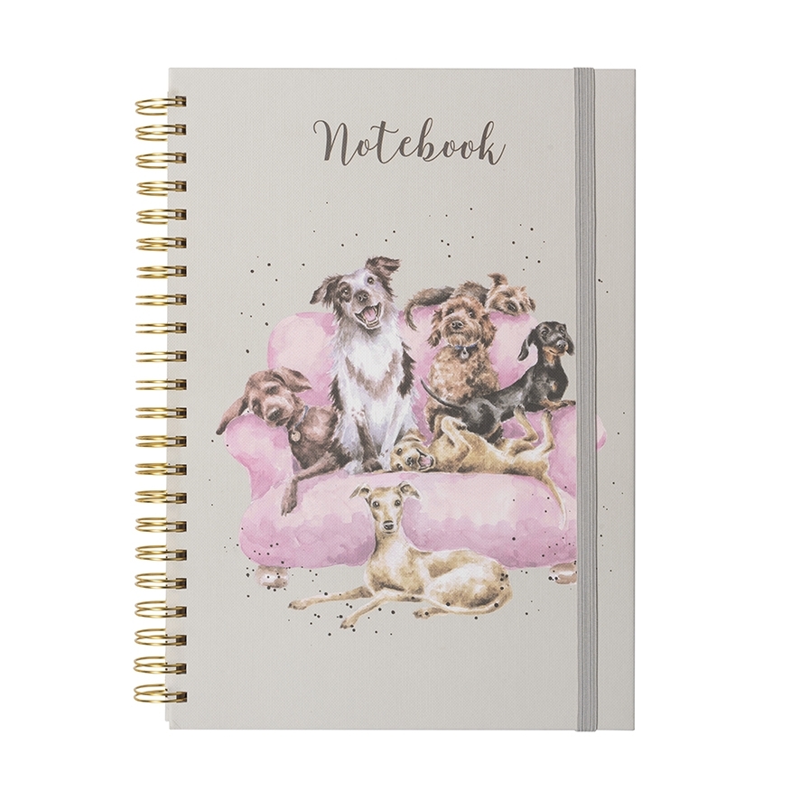 Hunde auf Sofa  A4 Notizbuch 'Movie Night' 210 x 297mm Wrendale Designs