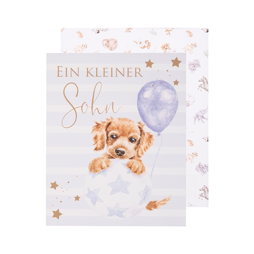 "Bouncing Boy" Little Wren Karten Deutsch 170 x 138 mm Wrendale Designs
