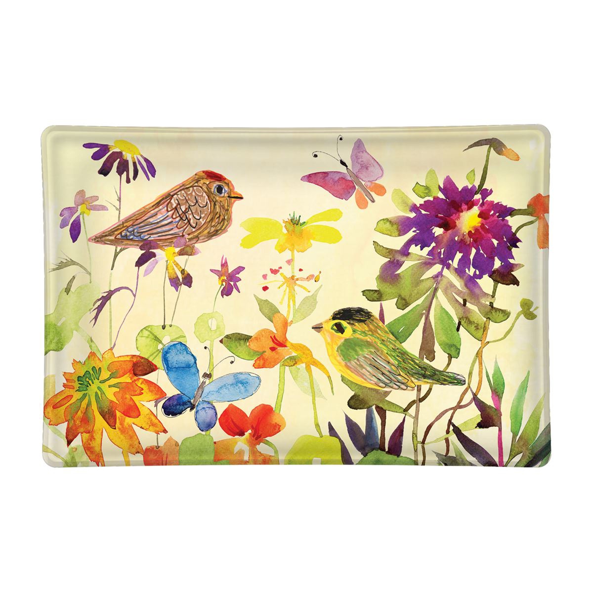 Birds&Butterflies Glass Soap Michel Design