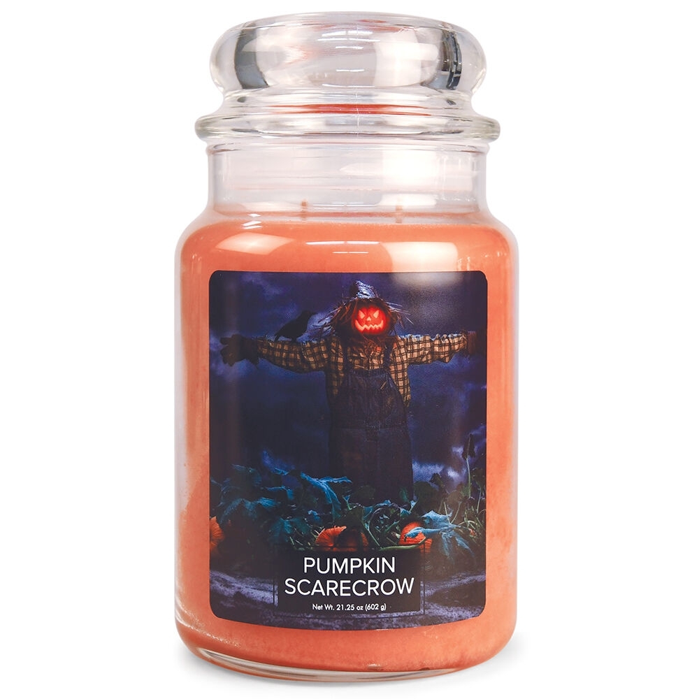 Pumpkin Scarecrow 26 oz Glas (2-Docht) Vilage Candle