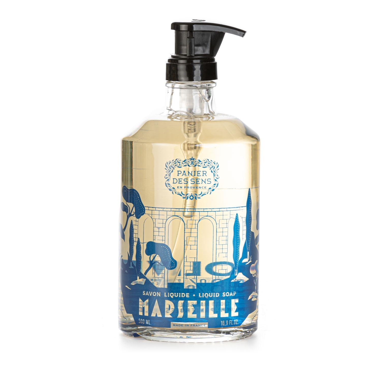Olive Marseiller Flüssigseife Handseife Limitierte Auflage im edlen Glas 500ml