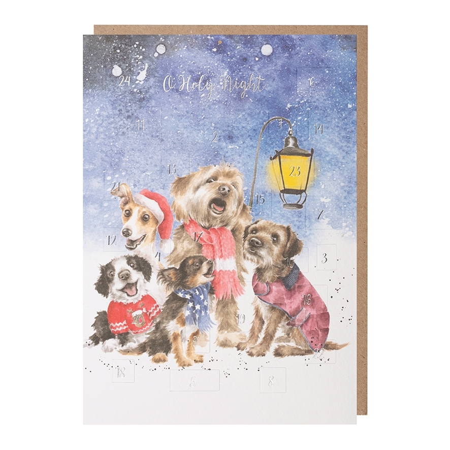 Hund Adventskalender "O Holy Night" 210 x 297mm Wrendale Designs