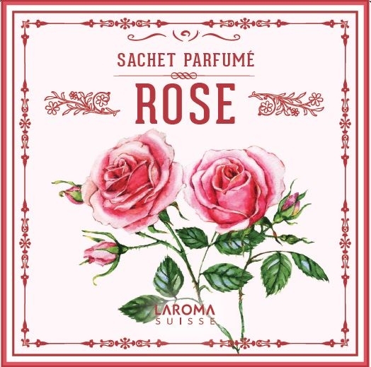 Rose Duftsachet Suisse LAROMA SUISSE 12x12cm