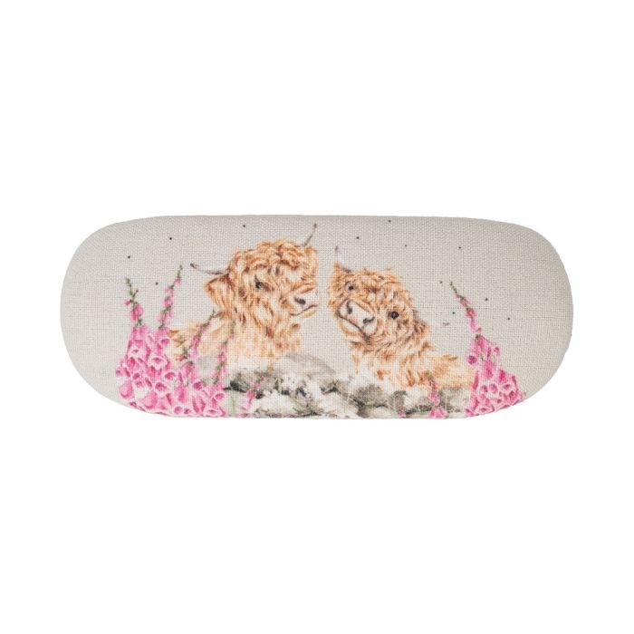 Hochlandkuh Brillenetui "Just for Moo" 160 x 40 x 20 mm Wrendale Designs