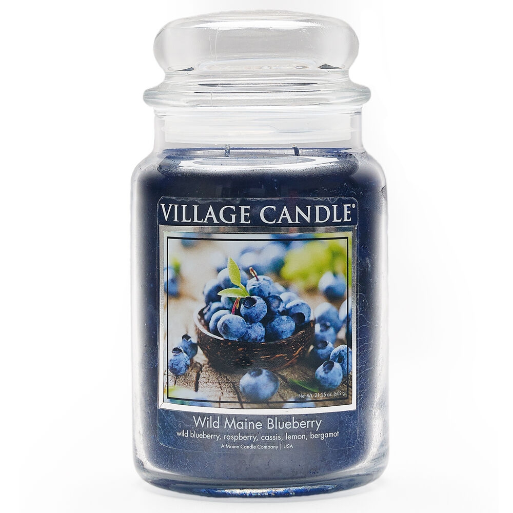 Wild Maine Blueberry 21.25 oz Glas (2-Docht) Village Candle
