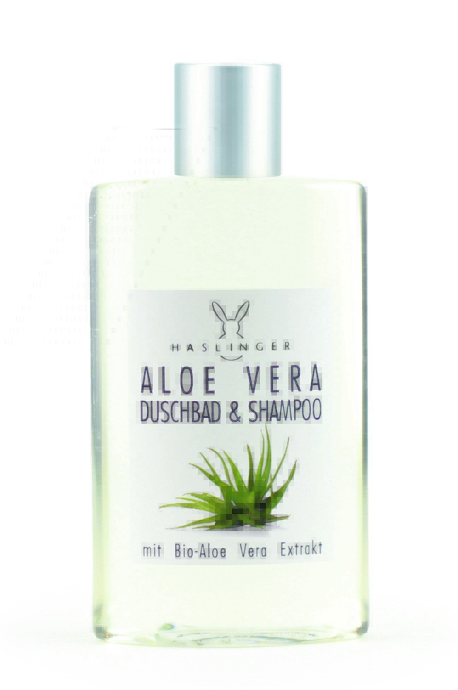 Shampooing et douche à l'Aloe Vera 200ml Haslinger