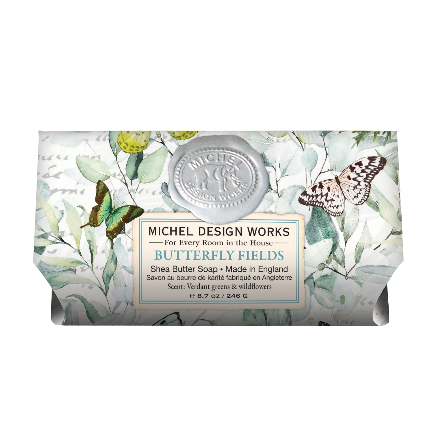 Butterfly Fields Seife verpackt extragross 246g Michel Design Works