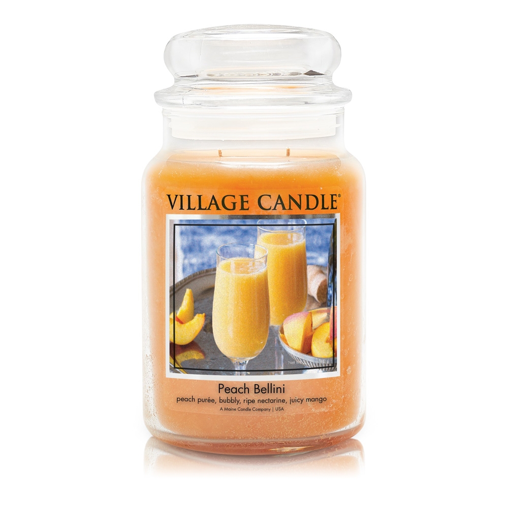 Peach Bellini 26 oz Glas (2-Docht) Village Candle