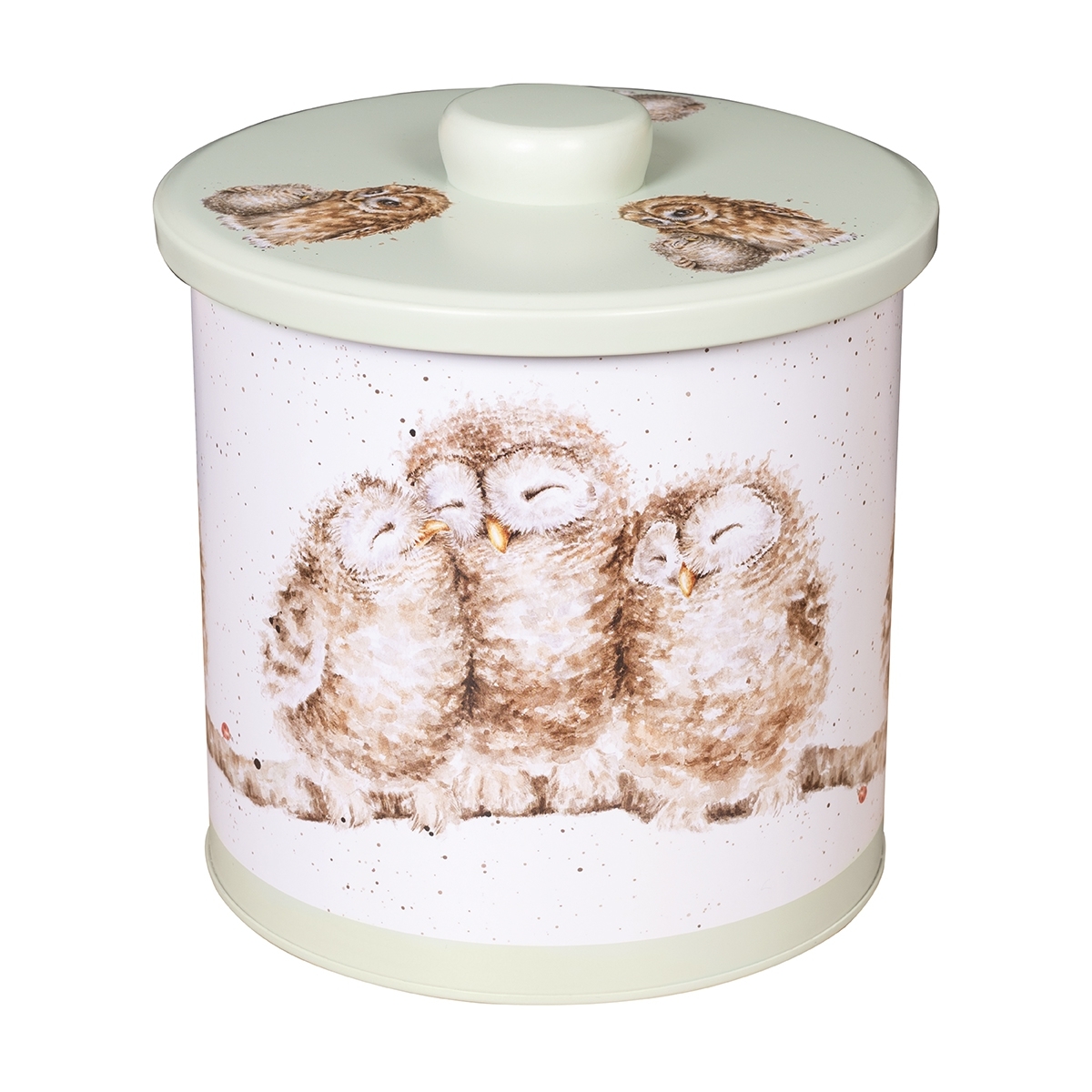 3 Eulen Keksdose "The Country Set" rund 160 x 155mm Wrendale Designs