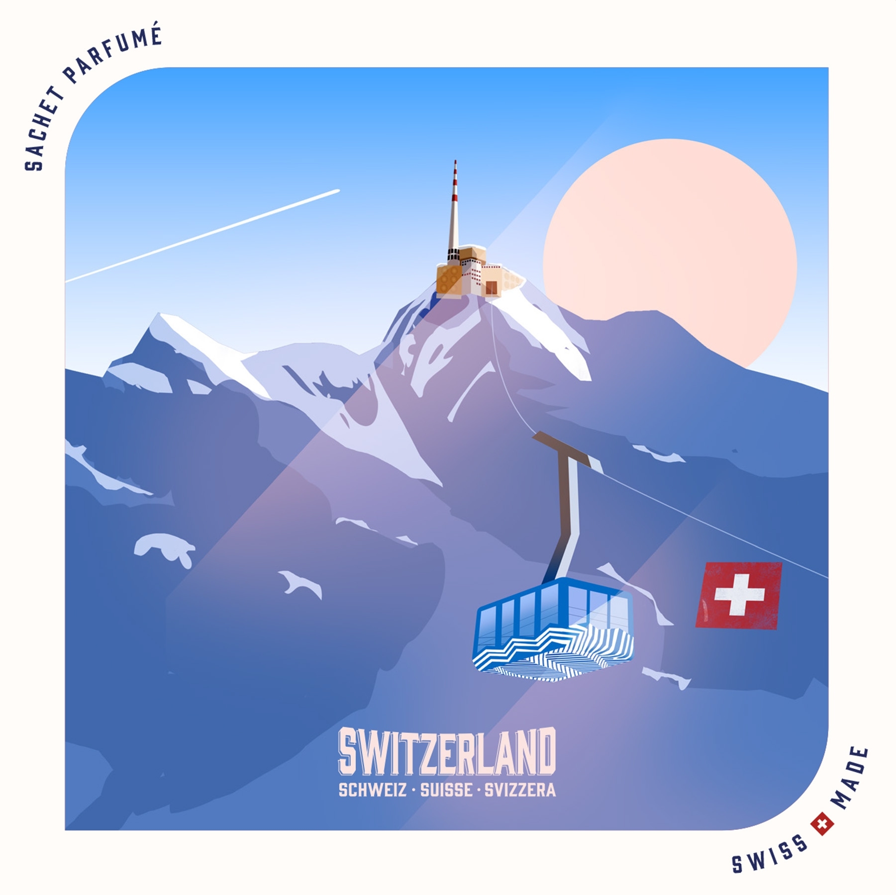 Säntis Duftsachet Collectors Edition Suisse 120 x 120 mm