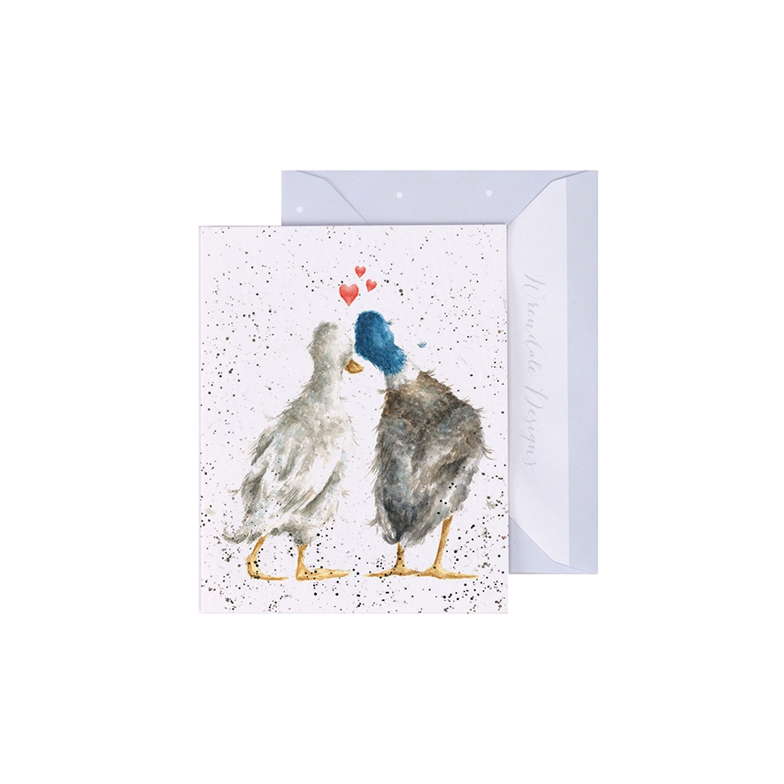 2 Carte cadeau canard "Duck Love" 90 x 75mm Wrendale Designs