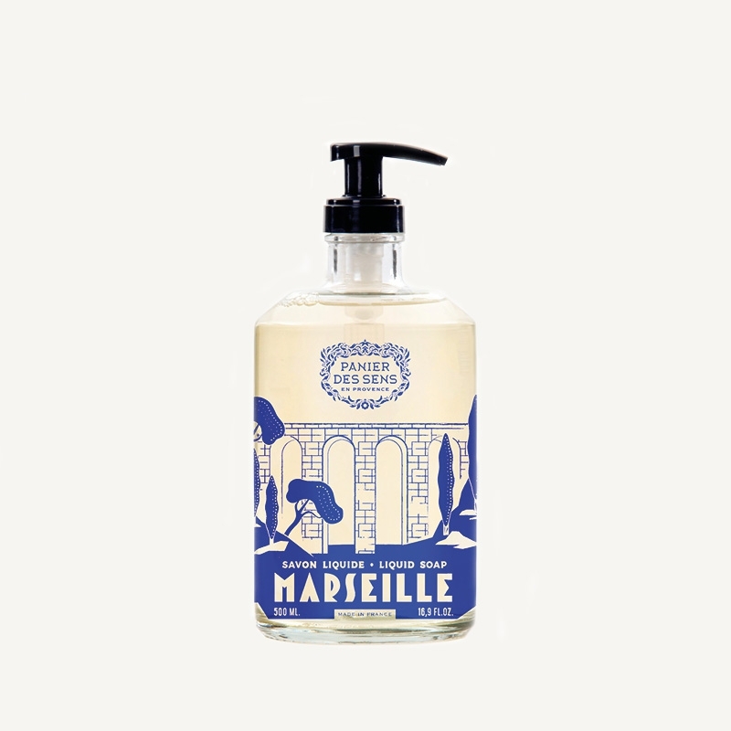 Olive Marseiller Flüssigseife Handseife Limitierte Auflage im edlen Glas 500ml