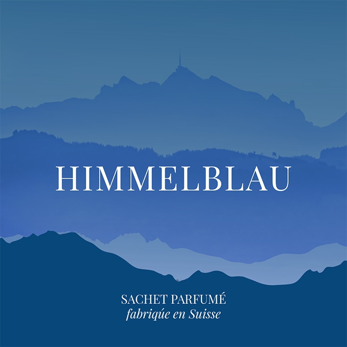 Himmelblau Duftsachet Suisse 120x120mm