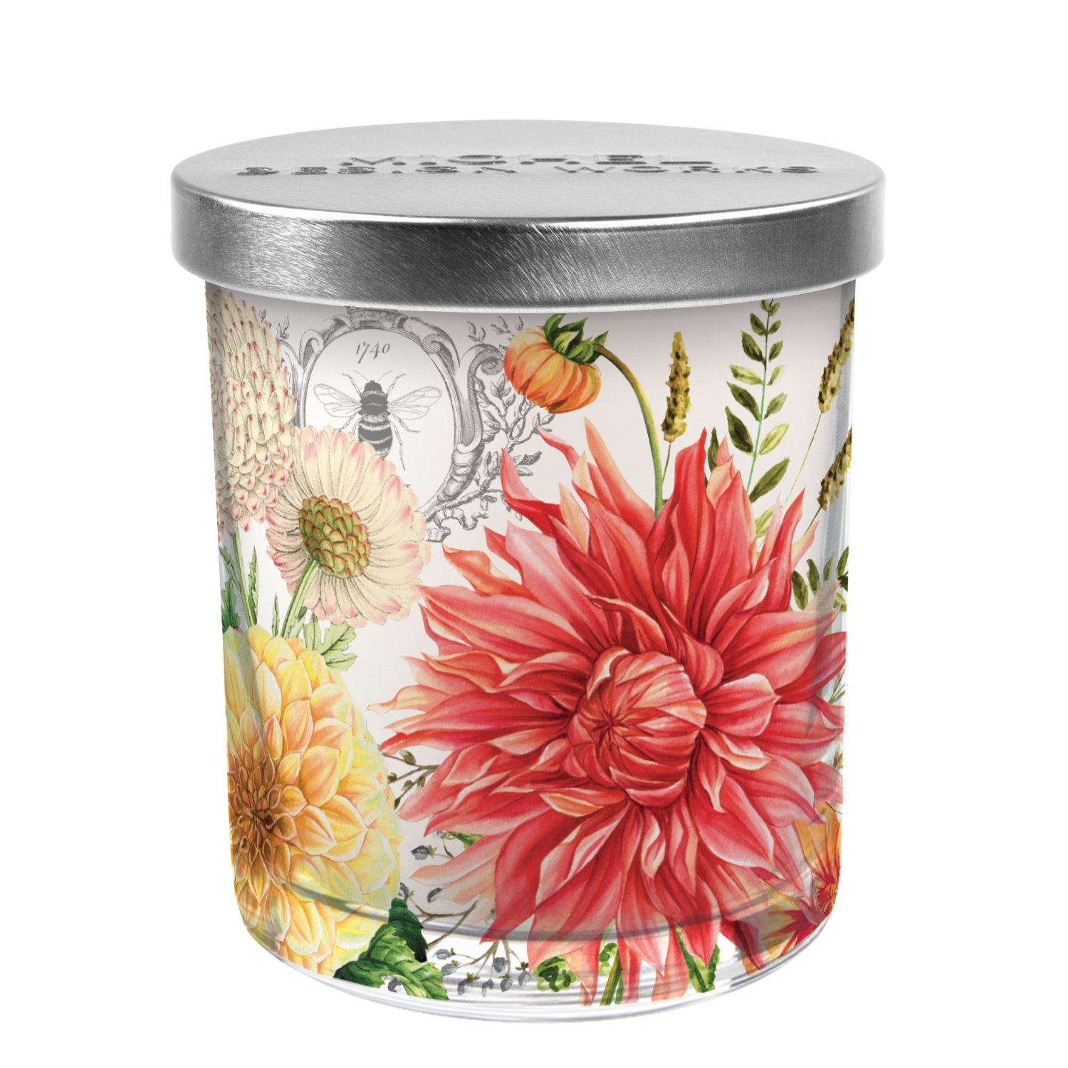 Dahlias Kerzenglas mit Deckel MDW 209g