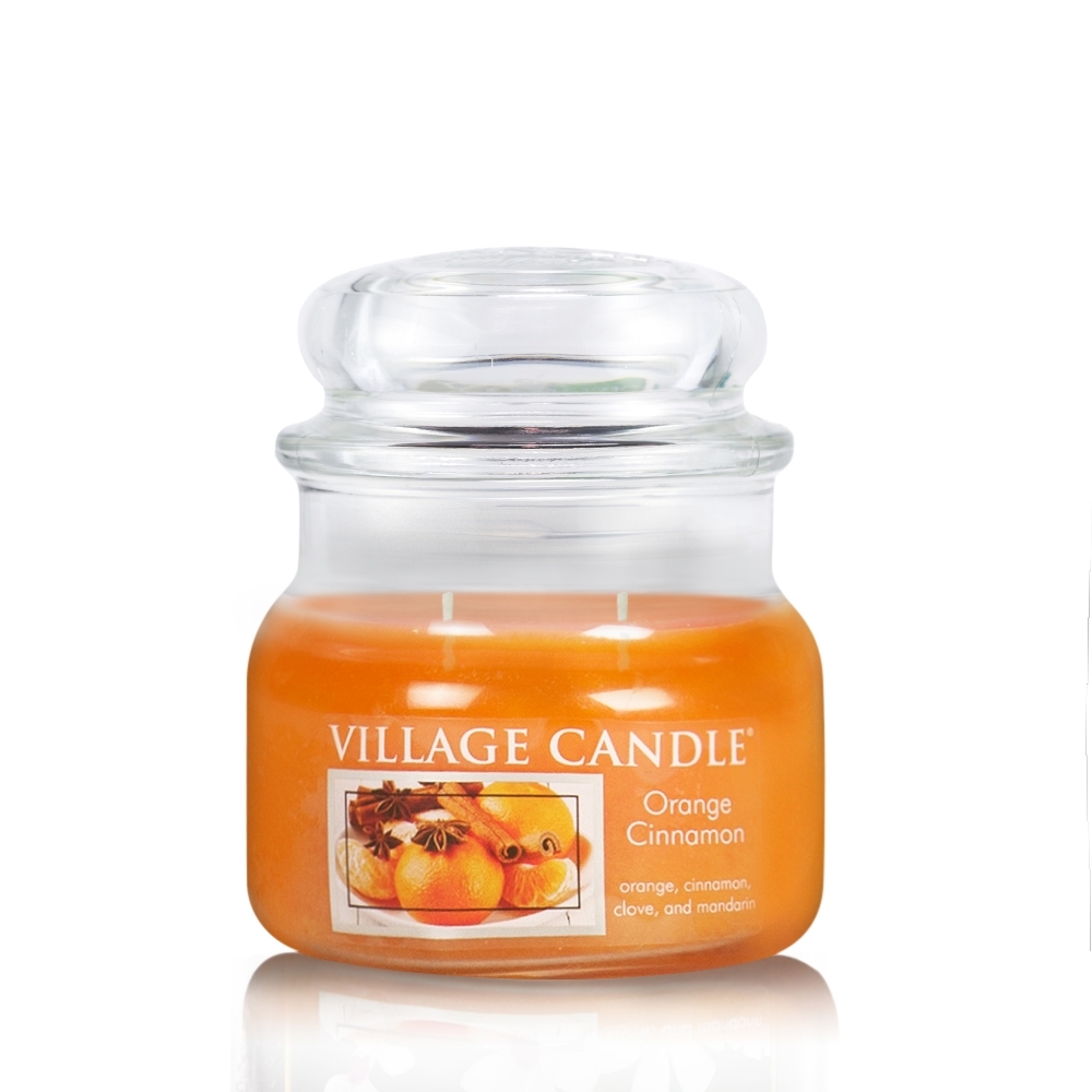 Orange & Cinnamon 11 oz Glas (2-Docht) Village Can