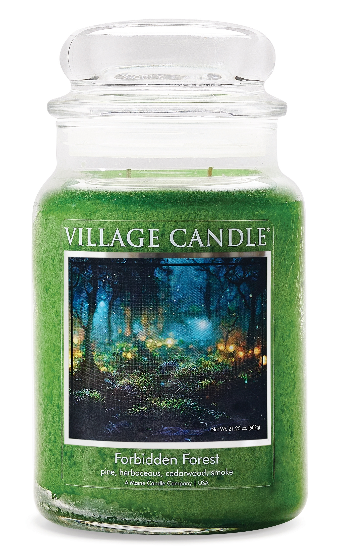 Forbidden Forest 26 oz Glas (2-Docht) Village Cand