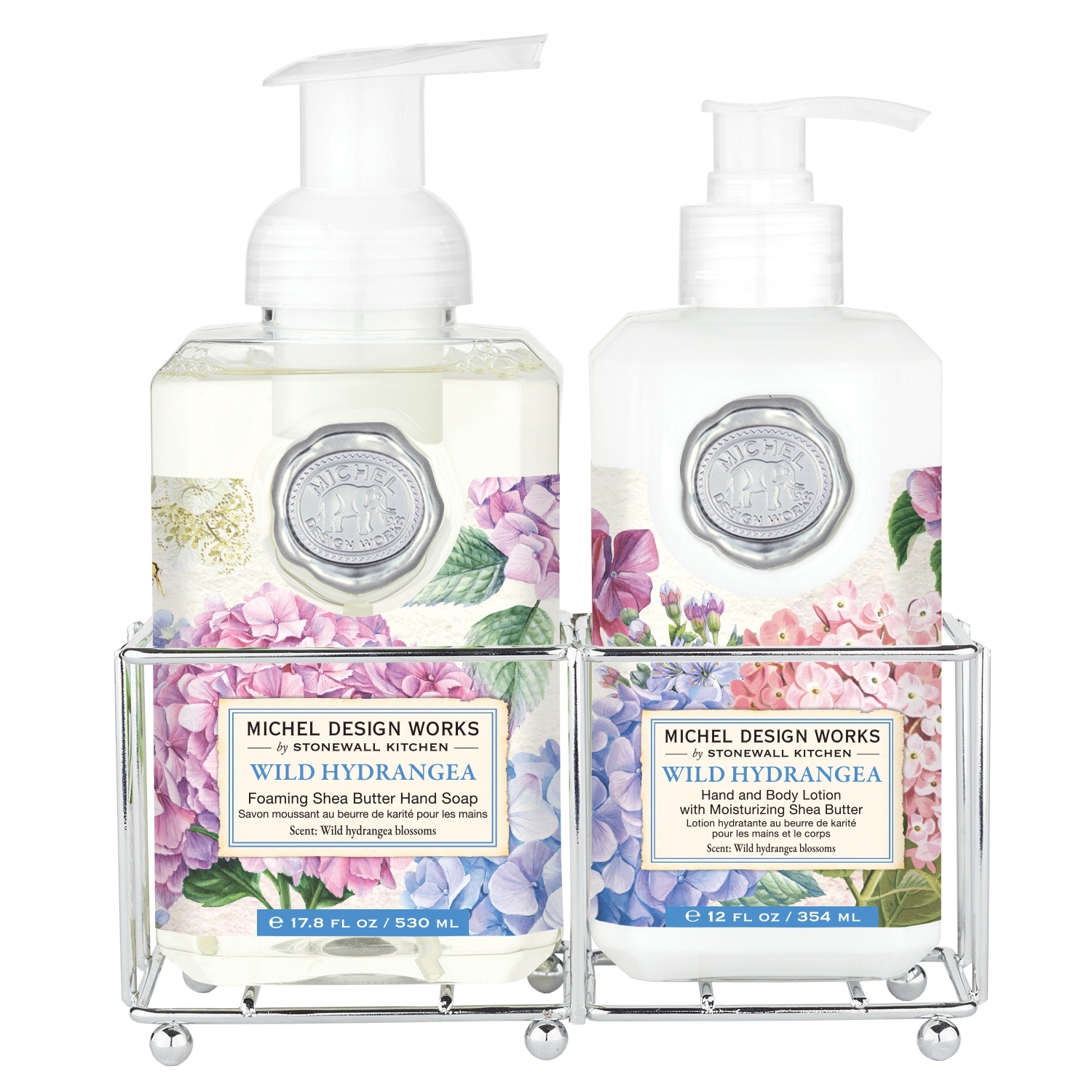 Wild Hydrangea Hand Care Caddy Michel Design Works