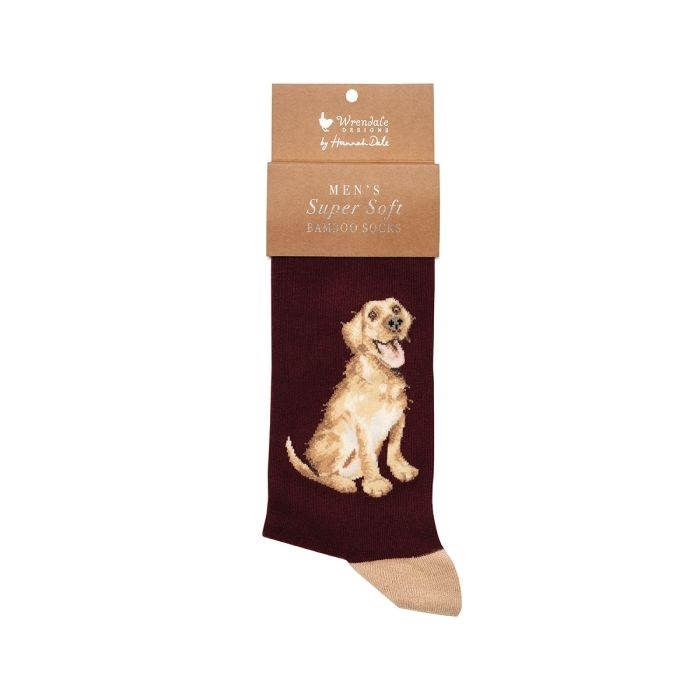 Labrador Herrensocken "Good as Gold" Herrengrösse Wrendale Designs