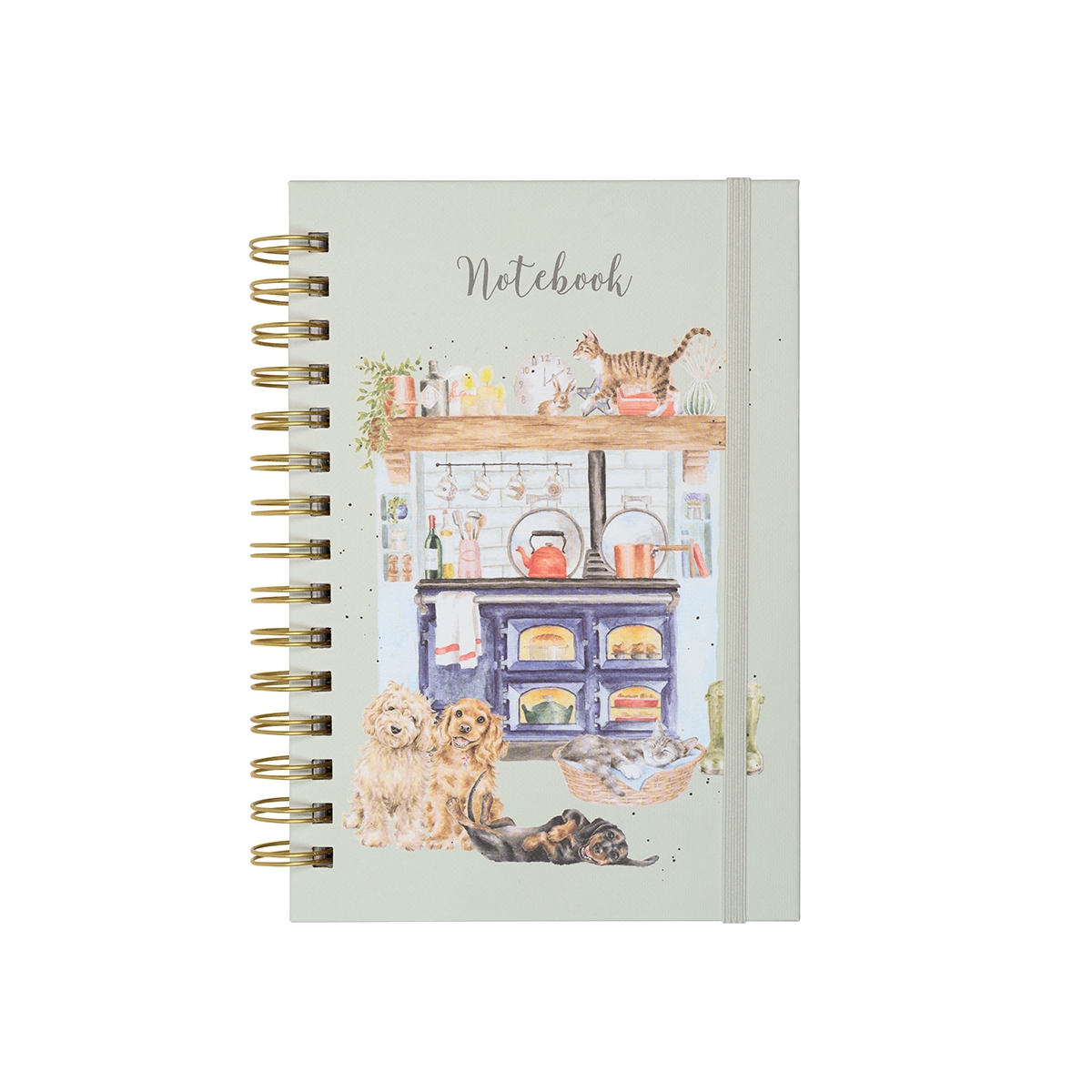 Küche mit Tieren A5 Notizbuch "The Country Kitchen" 148 x 210mm Wrendale Designs