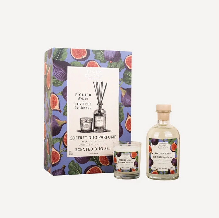 Feigenbaum Côte Azur Geschenkset Duftdiffuser & Duftkerze Panier des Sens
