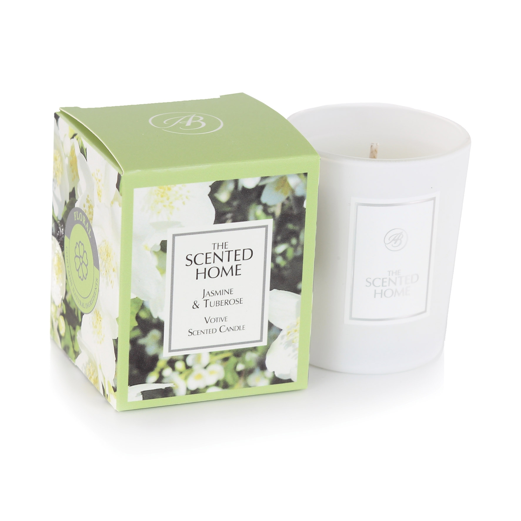 Jasmine & Tuberose Duftkerze 70g edle Verpackung Ashleigh Burwood