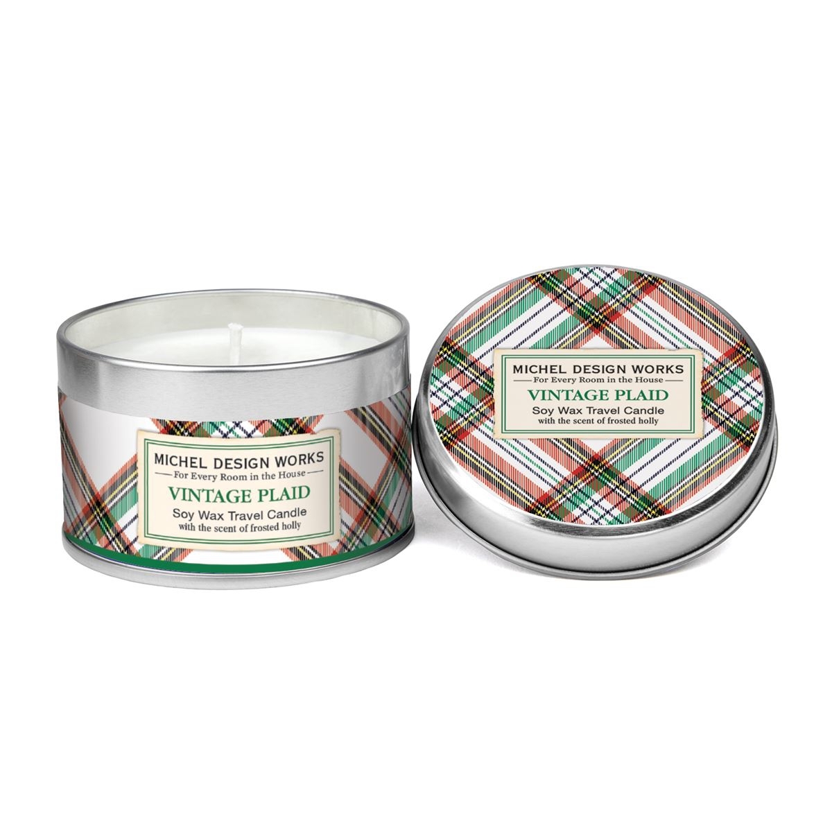 Vintage Plaid Dosenkerze 4oz 113gr. MDW