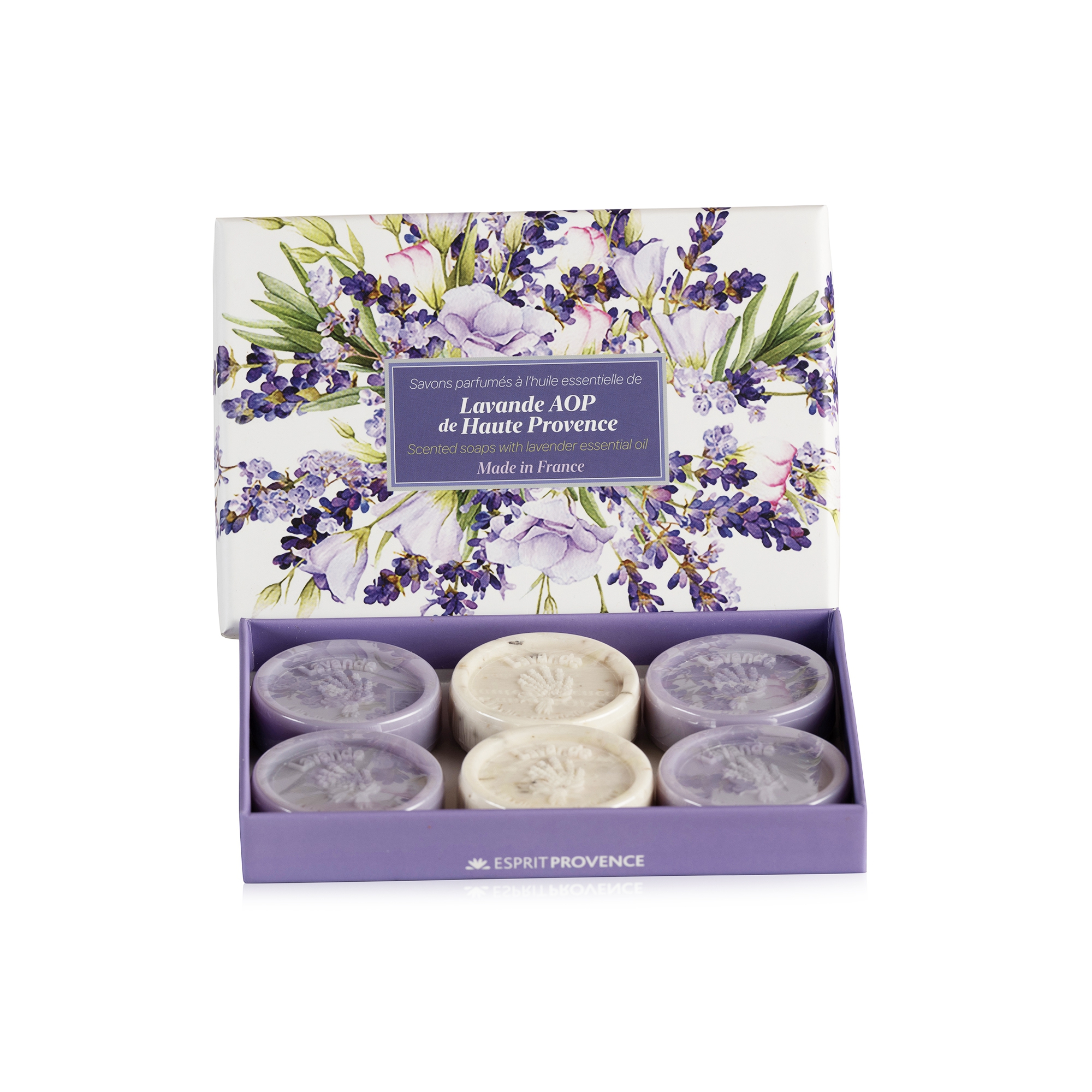 Seifenbox Lavendel edel 6x25g AOP 100% natürlich