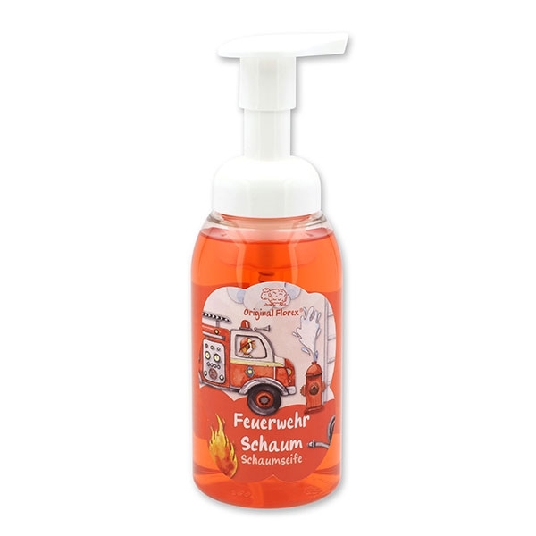 Schaumseife mit biologischer Schafmilch 300ml im Spender "Feuerwehr Schaum", Beerentraum