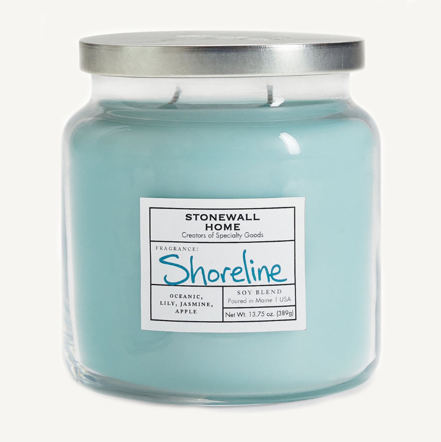 Shoreline 680g soja bougie parfumée Apothecary