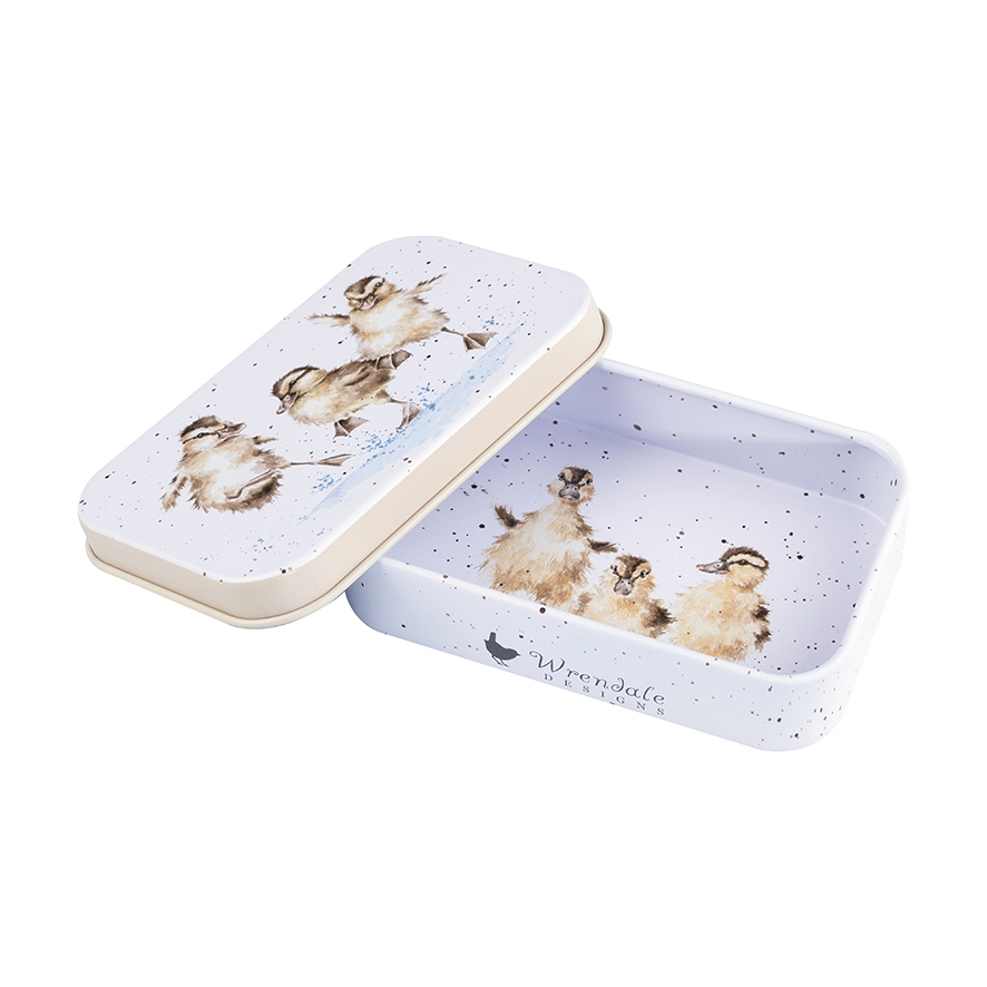 Mini-boîte à canards "Puddle Ducks" 95 x 60 x 20mm Wrendale Designs
