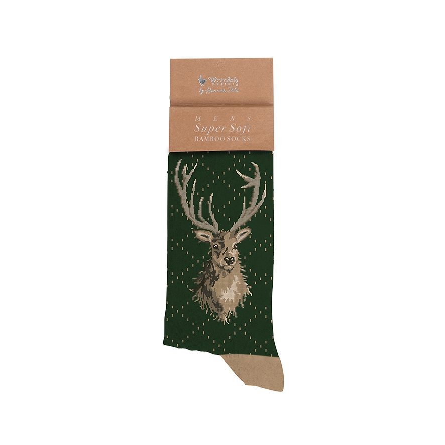 Chaussettes Hirsch "Stag" taille homme Wrendale Designs