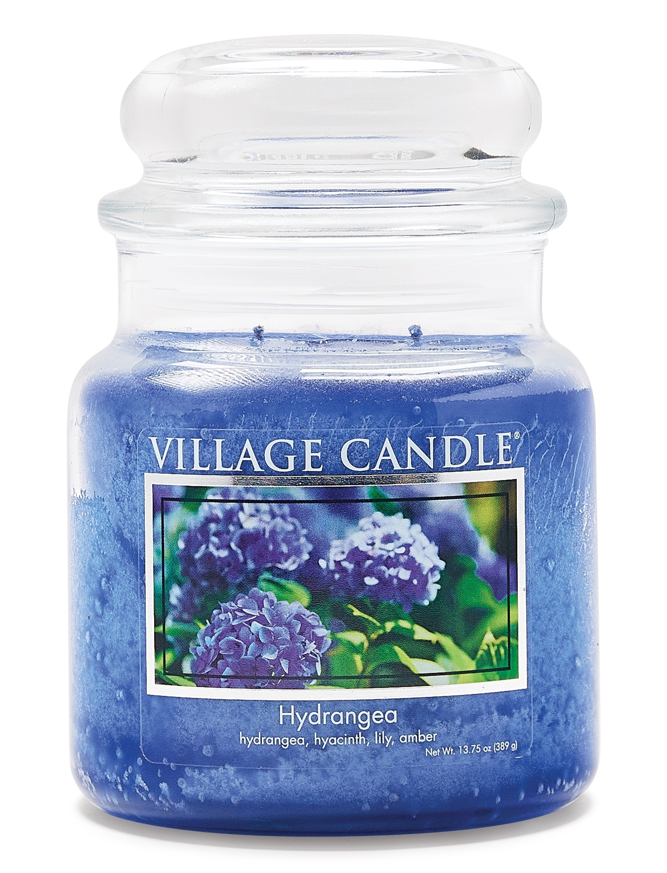 Hydrangea Candle 16 oz Glas  Village Candle