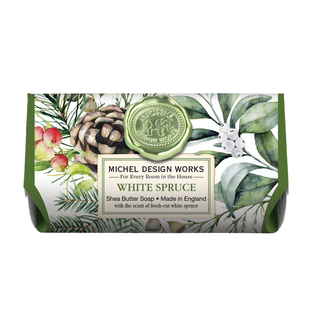 White Spruce Large Soap Bar 246g Michel Design