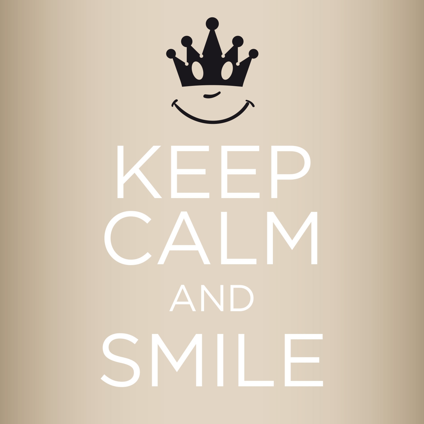 Keep calm and smile Duftsachet Suisse120x120