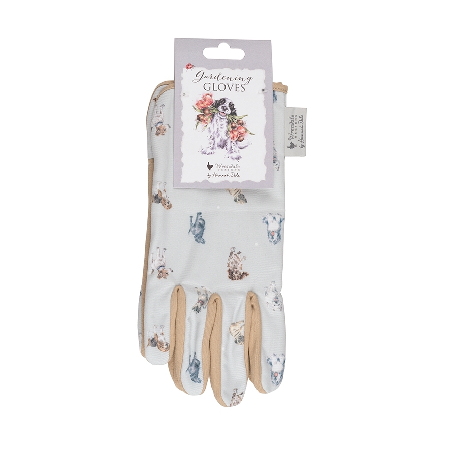 Hund Gartenhandschuhe "Blooming with Love" 260 x 110mm Wrendale Designs